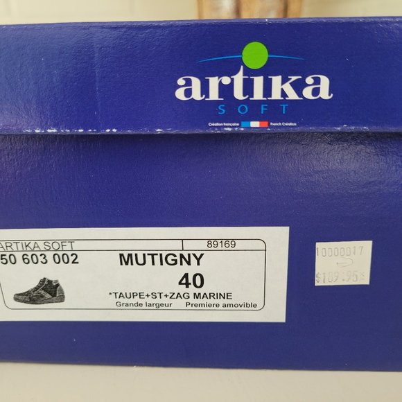 Artika Soft Black and Metallic Zipped Booties EU 40/US 9.5 - Picture 11 of 11